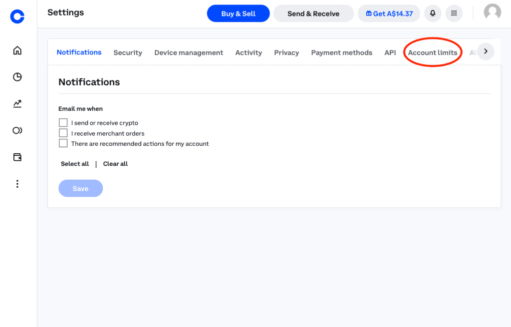 منصة Coinbase