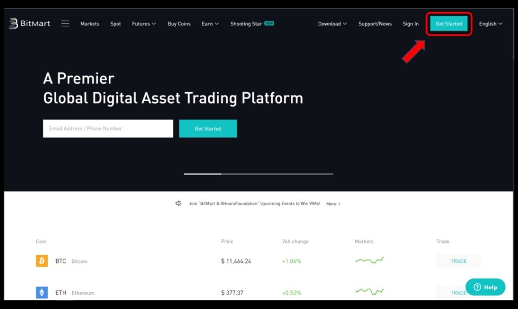 منصة Bitmart