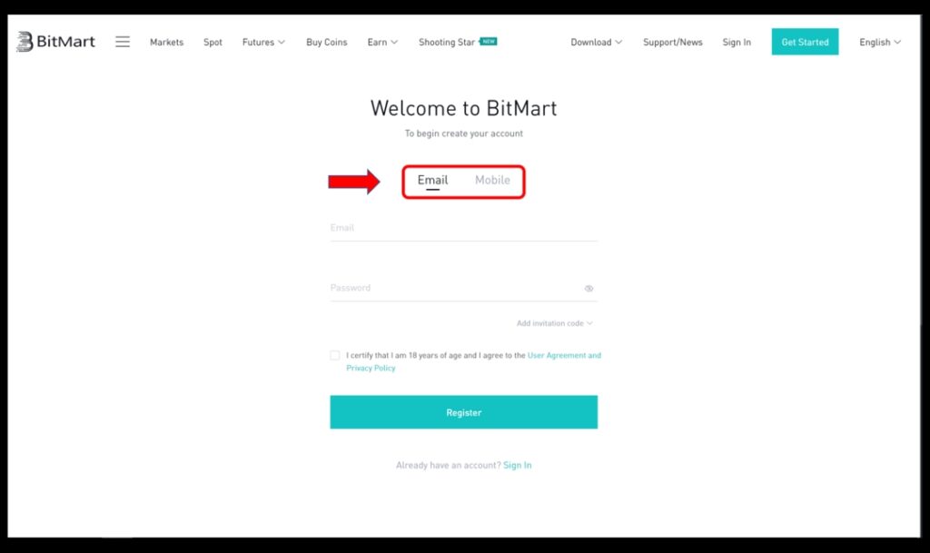 منصة Bitmart