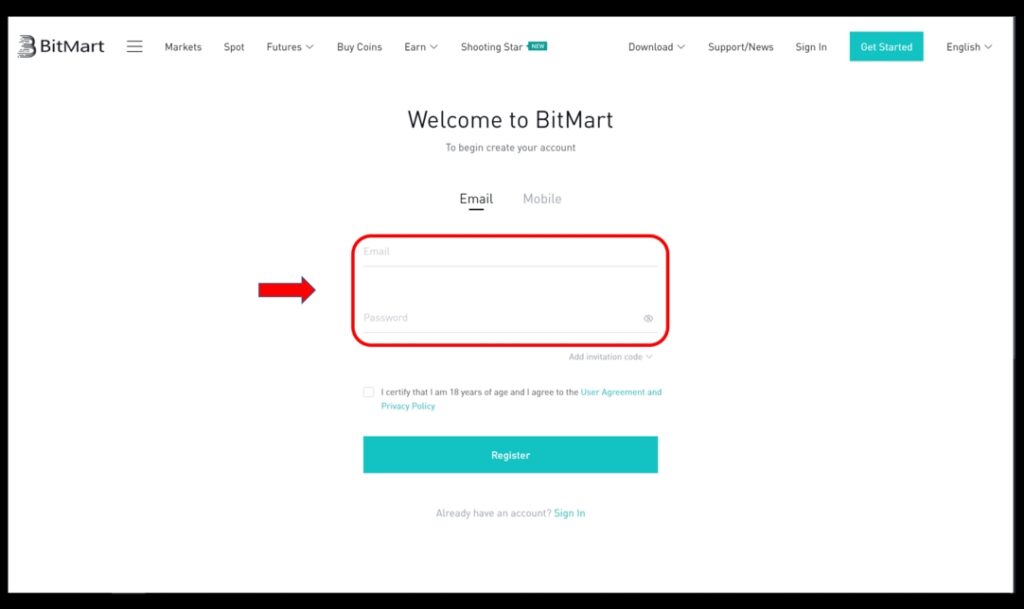 منصة Bitmart