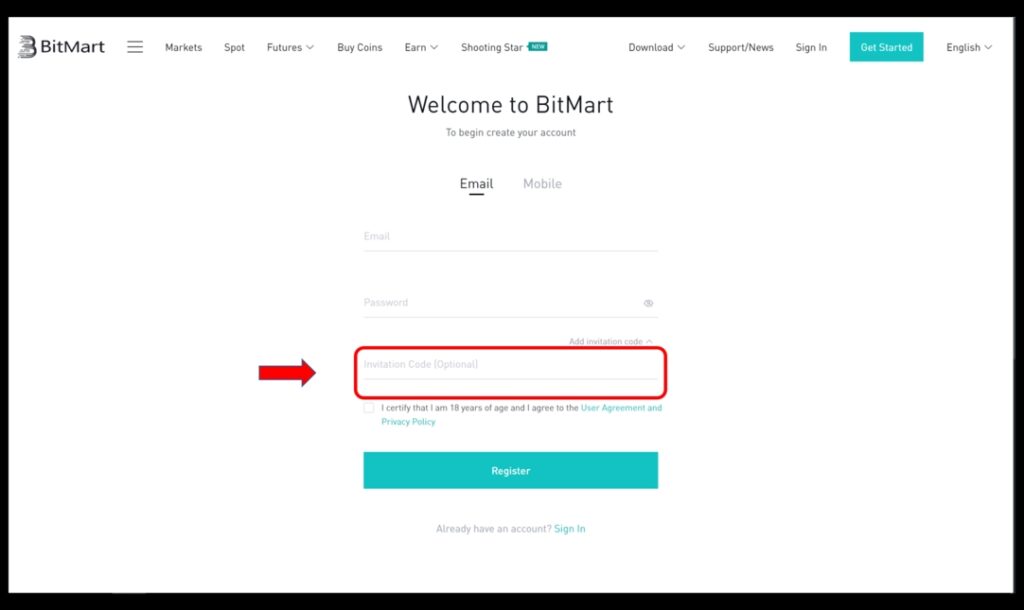 منصة Bitmart