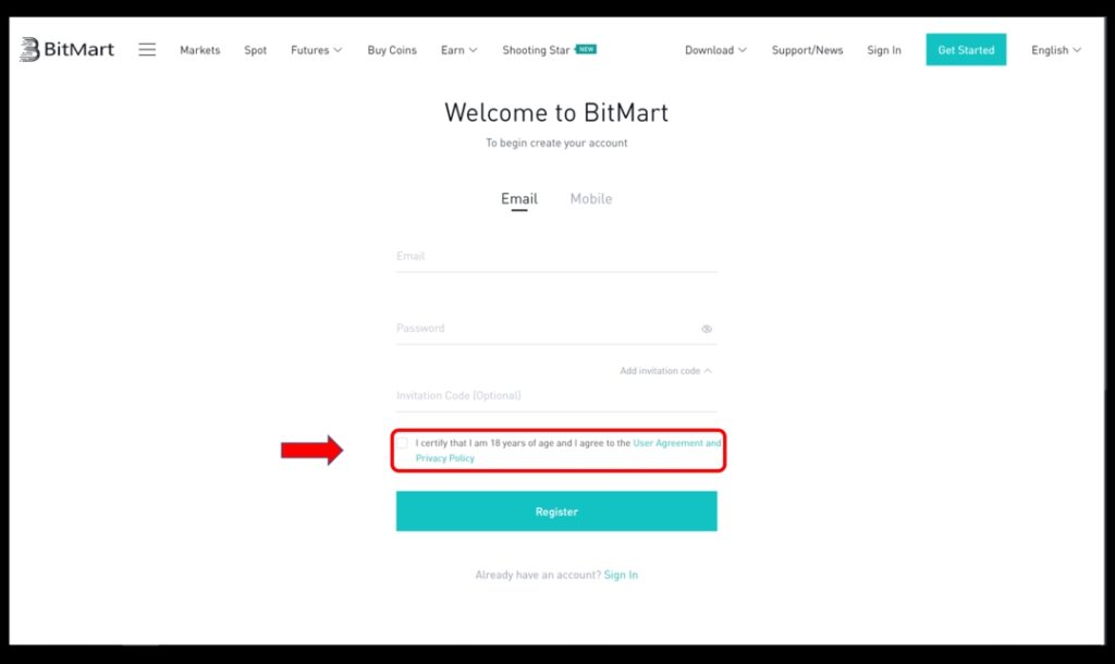 منصة Bitmart