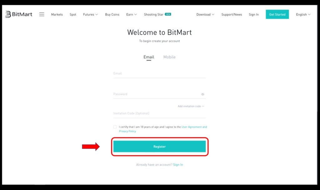 منصة Bitmart